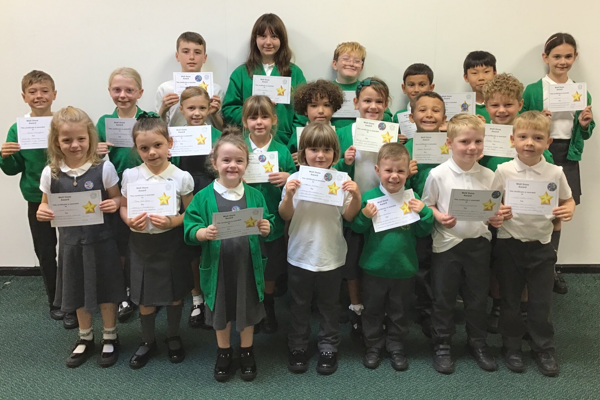 Image of Well Done Certificate Winners 